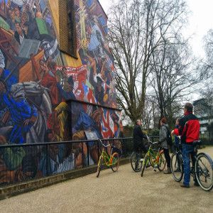 Foto van een stop in de Secret fiets tour